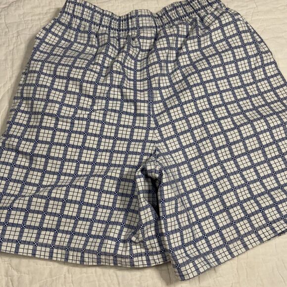 Vintage Blue Plaid High Waist Paper Bag Shorts size 10 - Picture 5 of 8